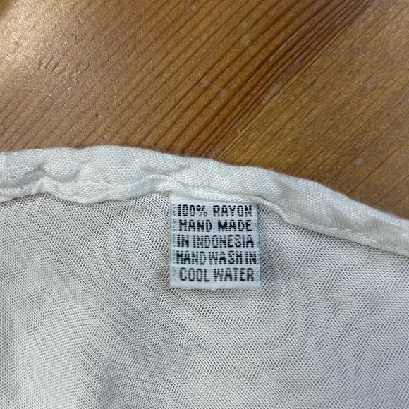 White Sleep Wear Onesie With Skort Bottom +Pom-Pom Trim - Picture 4 of 5